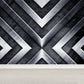 Grau geometrisches Muster Wandbild feuchtigkeitsbeständige industrielle Badezimmer Wandverkleidung