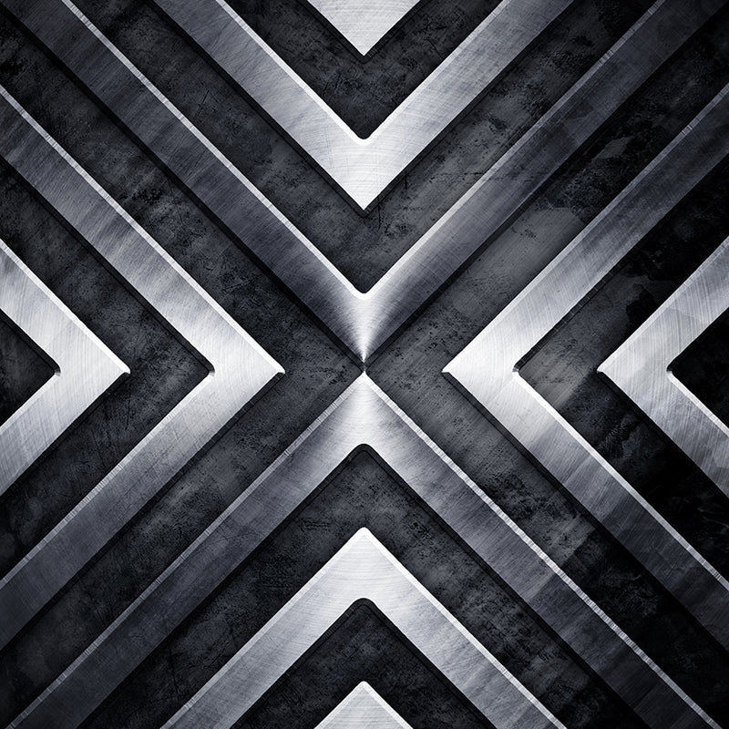 Grau geometrisches Muster Wandbild feuchtigkeitsbeständige industrielle Badezimmer Wandverkleidung