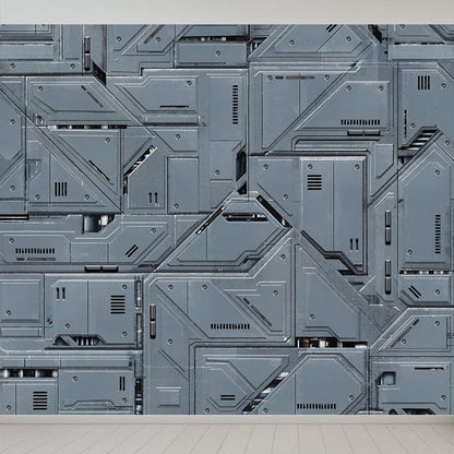 Grau geometrisches Muster Wandbild feuchtigkeitsbeständige industrielle Badezimmer Wandverkleidung