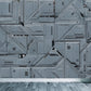 Grau geometrisches Muster Wandbild feuchtigkeitsbeständige industrielle Badezimmer Wandverkleidung