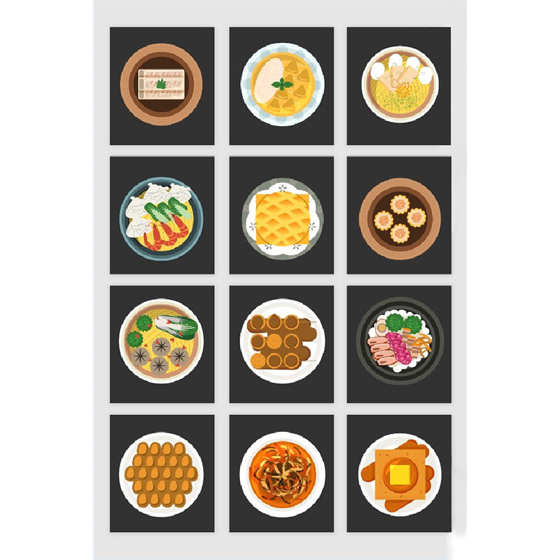 Frendorf | Moderne Heerlijke Gerechten Muurschildering Vliesbehang Waterdicht Oranje Muurdecoratie für Jungenzimmer