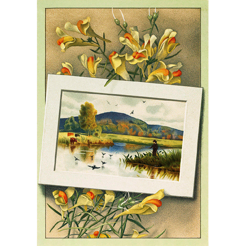 Frendorf | Waterdicht florale wandtattoo moderne vlieswanddecoratie, individueel bedrukt