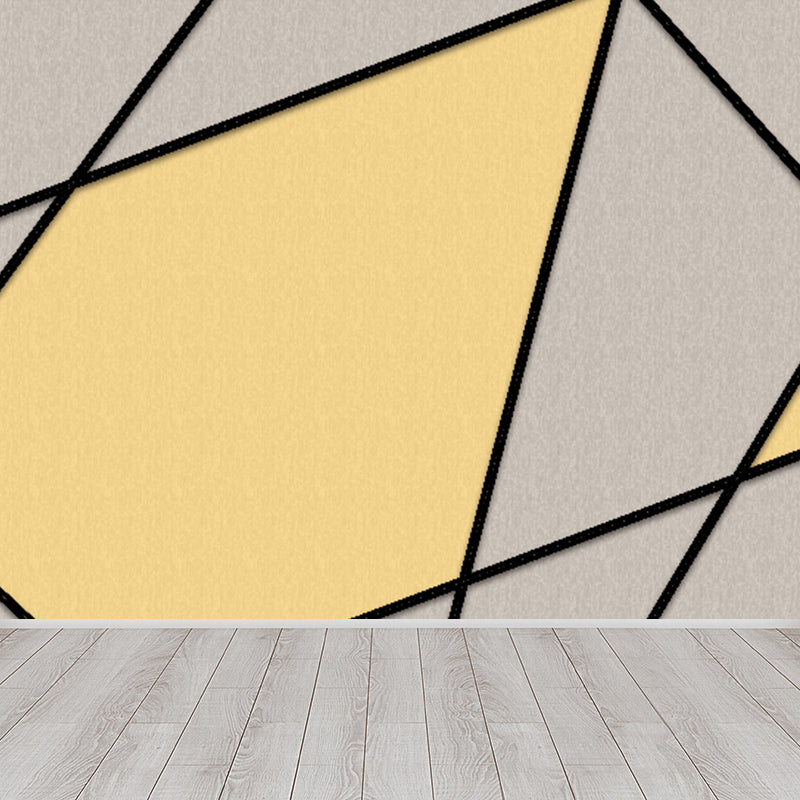 Frendorf | Weiche Farbgeometrien-Muster Wandbelag Feuchtigkeitsbeständige Wandverkleidung für das Esszimmer