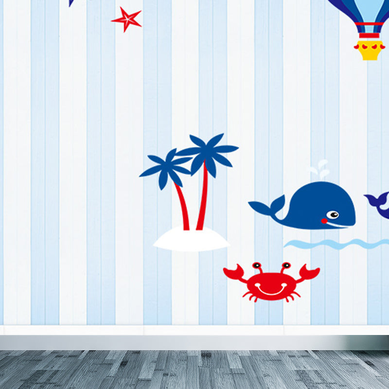 Maritimer Leuchtturm Tapetenwechsel Cartoon Vliesstoff Wanddekoration für das Wohnzimmer