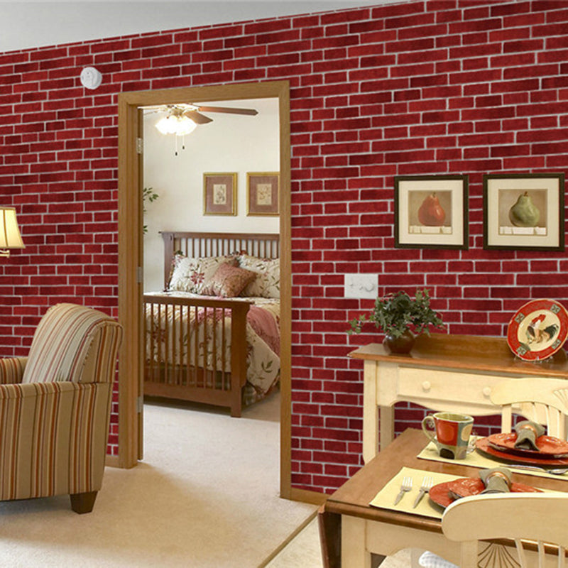 Helle Backstein Tapete für Wohnzimmer Architektur Wandverkleidung, 57-1-Quadratfuß