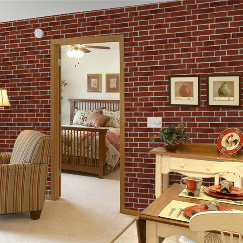 Helle Backstein Tapete für Wohnzimmer Architektur Wandverkleidung, 57-1-Quadratfuß