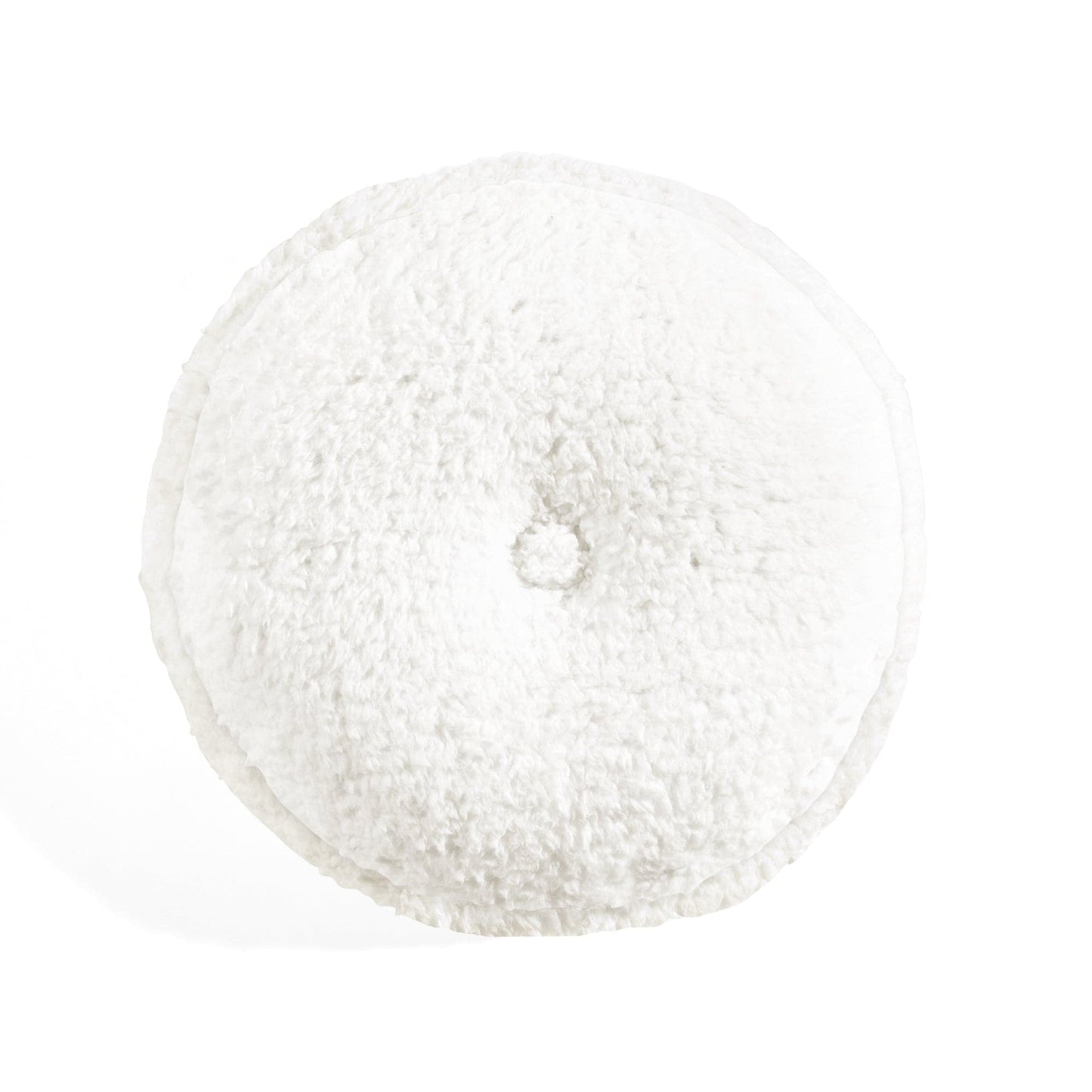 Button Soft Sherpa runde Wurfkissen