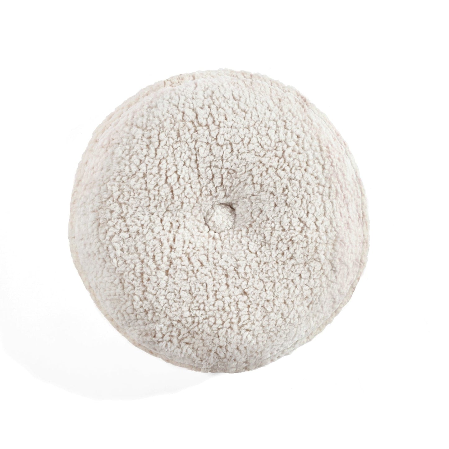 Button Soft Sherpa runde Wurfkissen