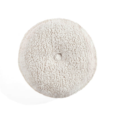 Button Soft Sherpa runde Wurfkissen