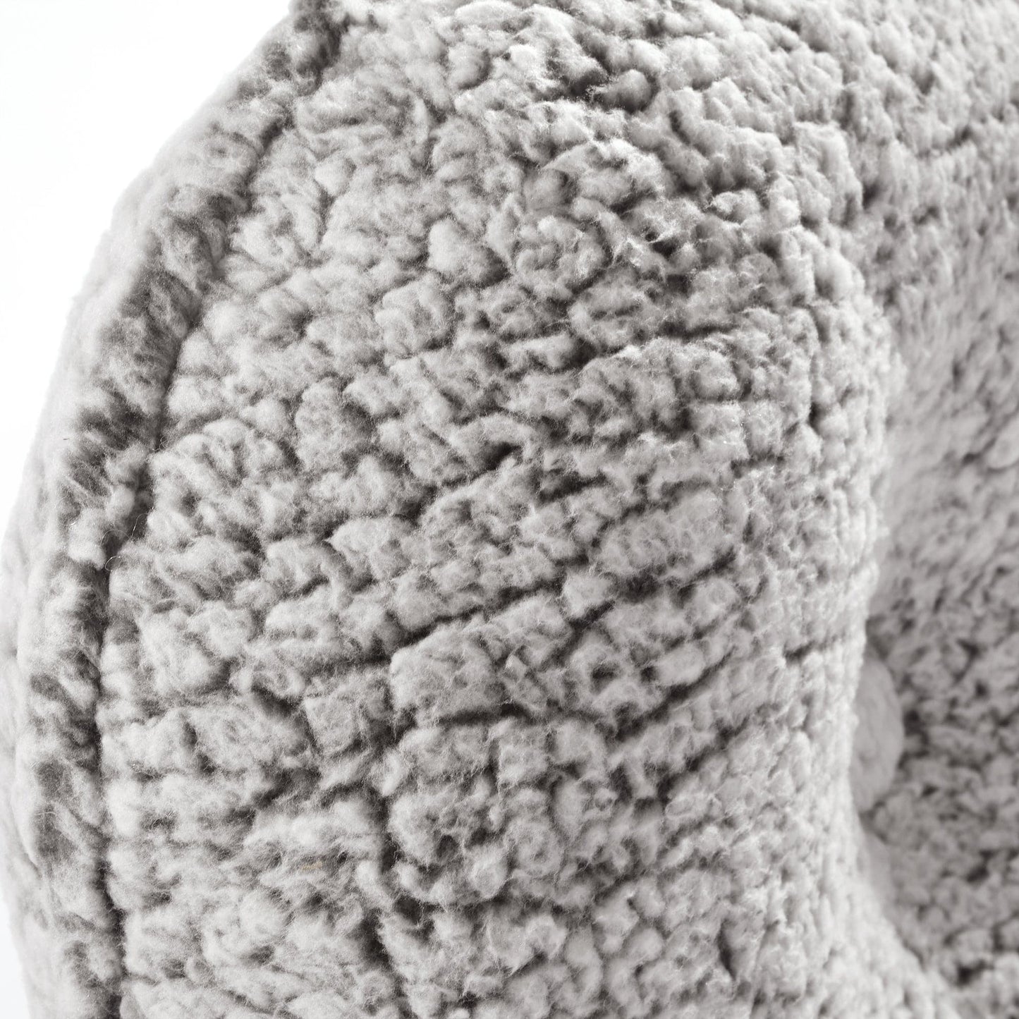 Button Soft Sherpa runde Wurfkissen