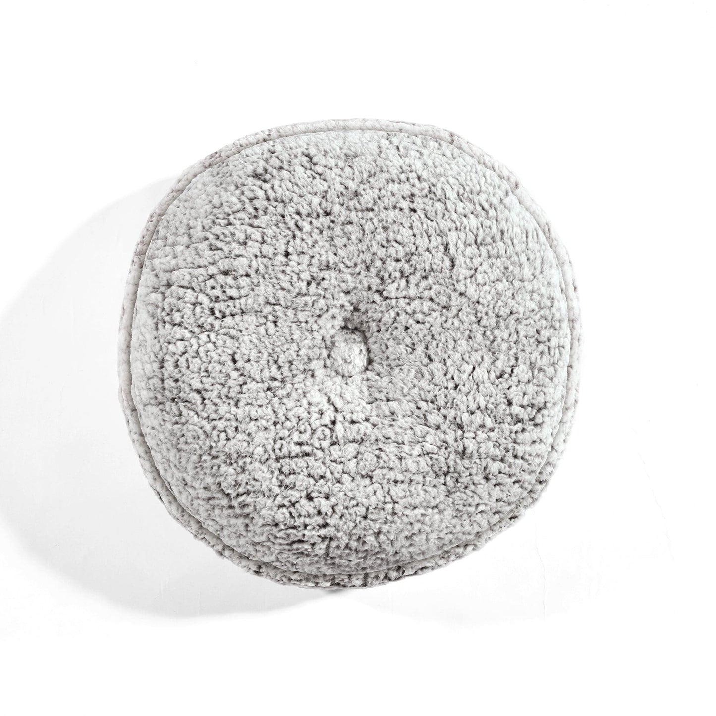 Button Soft Sherpa runde Wurfkissen