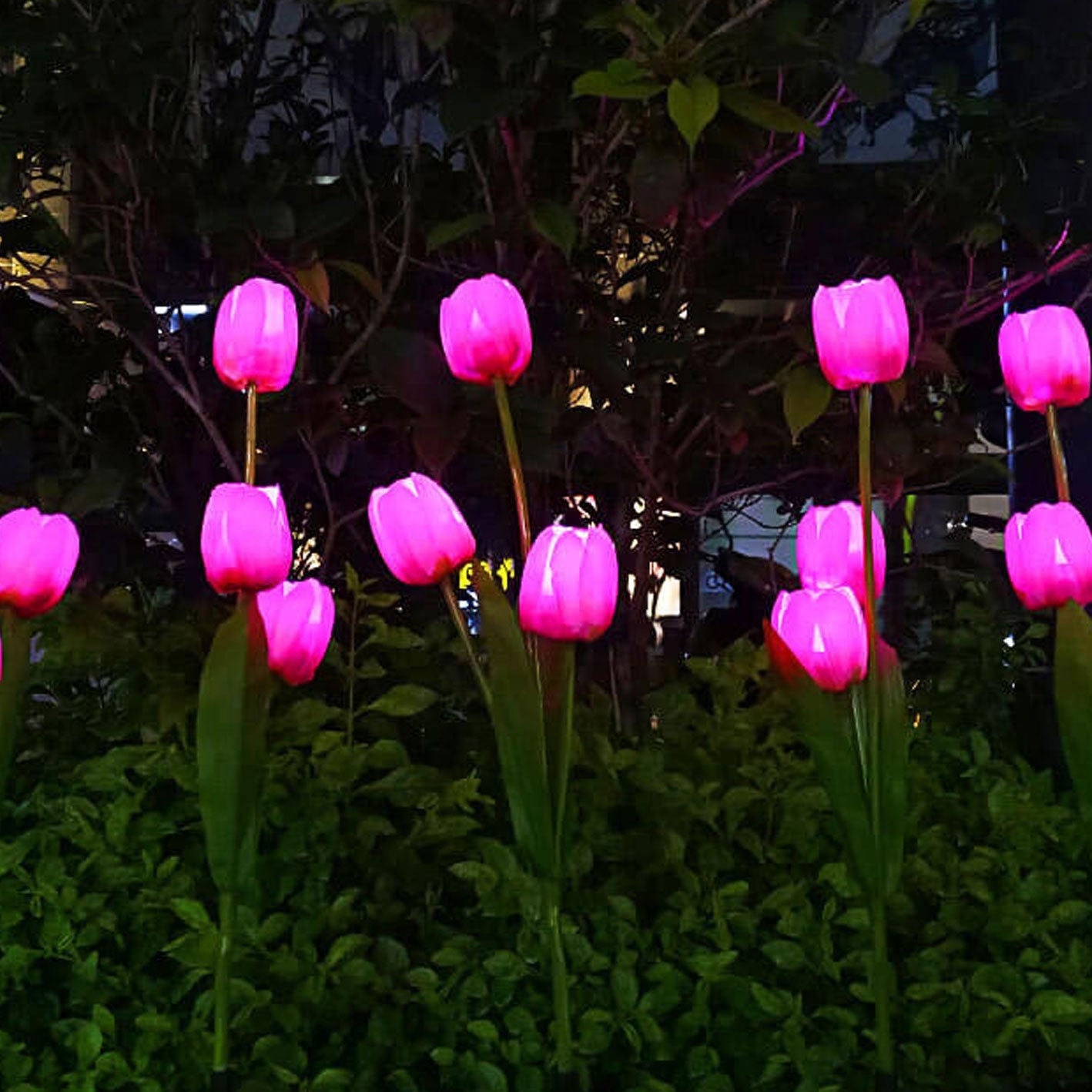 Solar Tulpe Rasenlicht Außen Garten LED Tulpe Blumenlicht Bodenstecker Landschaftslicht