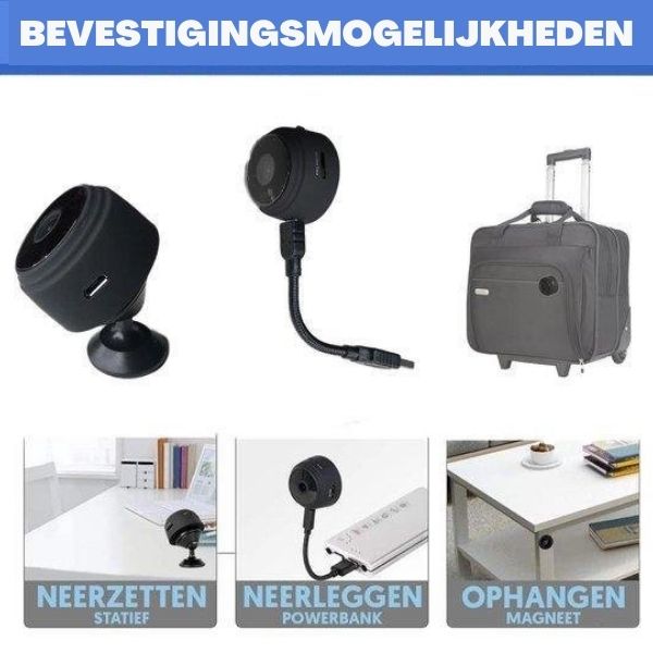 Frendorf | SecureView - Mini Sicherheitskamera - HD - 1080P - Drahtlos