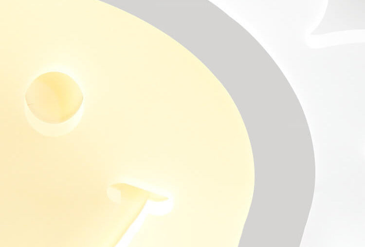 Frendorf | SunnyGlow Smiley LED Deckenleuchte | Cartoon Design | Warm- & Weißlicht | Dimmbar | Kinderzimmer