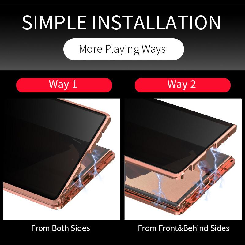 Frendorf | Samsung Anti-Peep Gehärtetes Glas Handyhülle