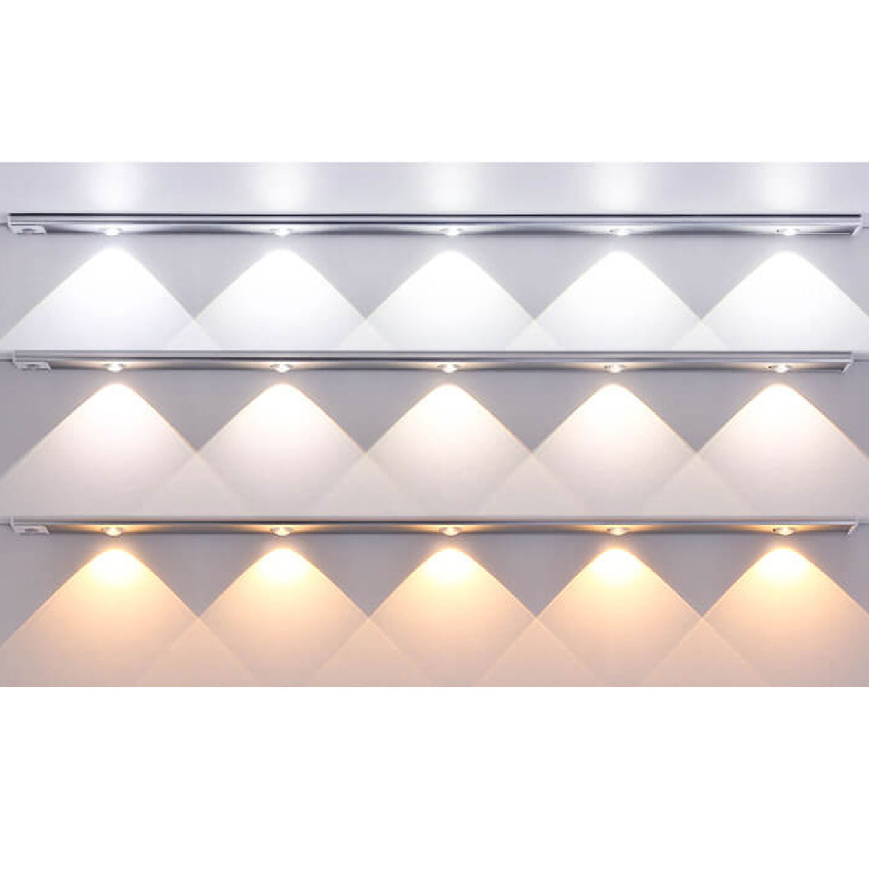 Frendorf | GlowWave Smart LED Lichtleiste | Ultradünn | Bewegungssensor | Wiederaufladbar | Verschiedene Größen