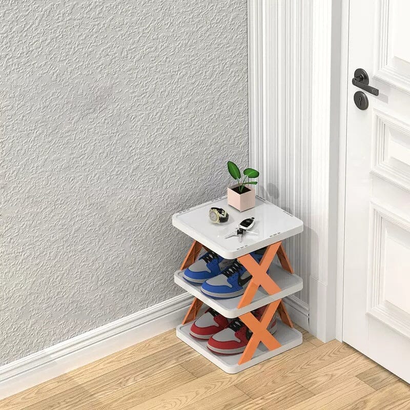 Frendorf | Faltbares Mehrschichtiges Schuhregal, Schuhlagerregal Organizer