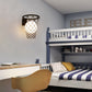 Frendorf | Slamora Kinder Wandleuchte | Basketballkorb Design | Glas & Metall | Art Déco Stil | Schlafzimmerlicht
