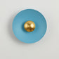 Contemporary Creative Macaron Flying Saucer Hardware LED Wall Sconce Lamp For Bedroom