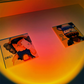 GlowBright – Retro-Sonnenuntergang-Tischlampe