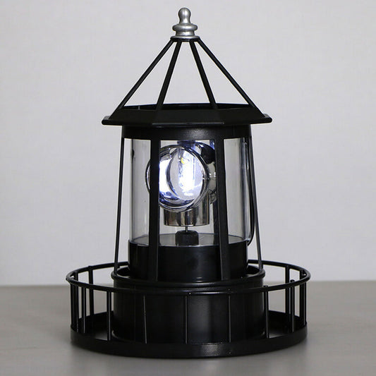 Kreative Solar rotierende Turm Harz Hardware LED Garten Dekoration Landschaft Licht