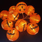 Frendorf | PumpkinGlow Halloween LED Lichterkette | Kürbis Design | Wasserdicht & Outdoor Deko