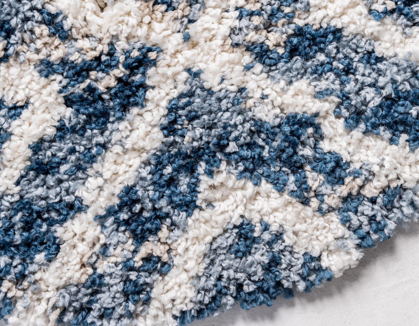 Frendorf | DiamondLuxe Shag - Teppich mit Diamantmuster | Shaggy Hochflorteppich | Weich & Modern | Perfekt für Wohnzimmer