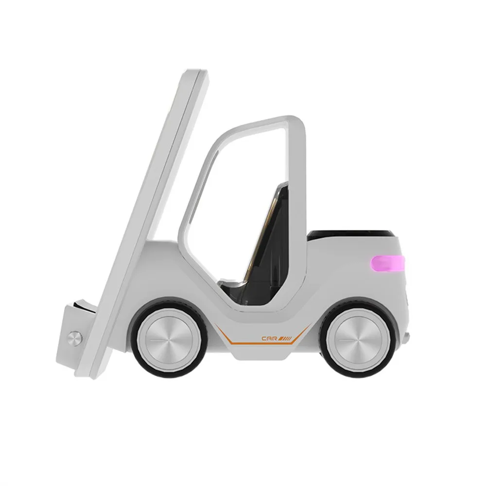 Frendorf | Auto-förmige kabellose Ladestation & LED-Wecker – 3-in-1 Schnellladung für iPhone, Apple Watch & Air Pods