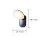 Zeitgenössische industrielle wasserdichte Aluminium-PC runde Schirm-LED-Wandlampe für Garten