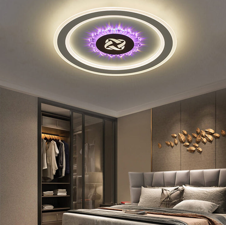 Frendorf | Lumivolt Astra LED Deckenleuchte | Modernes Acryl-Design | Farbwechsel | Dimmbar mit Fernbedienung