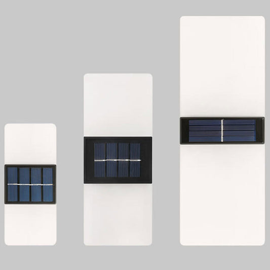Frendorf | LumaZen Solar LED-Wandlampe | Wetterfest | Solarbetriebene Außenbeleuchtung | Garten- & Terrassen-Deko
