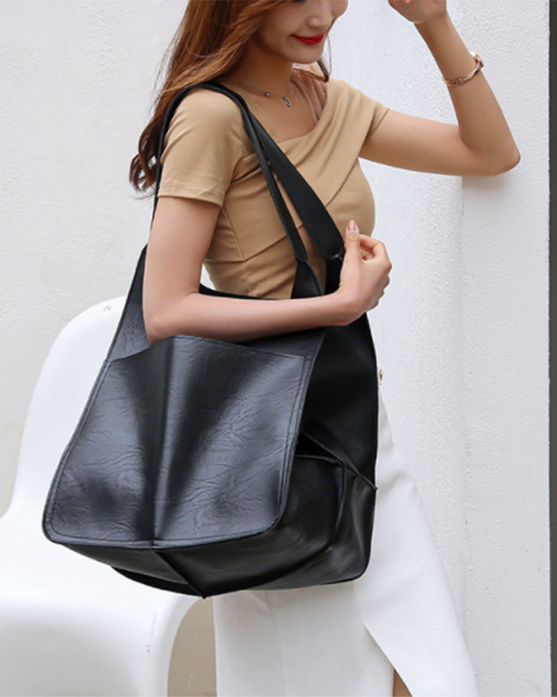Frendorf | Chic & Nachhaltige Ledertasche mit Großer Kapazität - Elegante, Vielseitige Damenhandtasche
