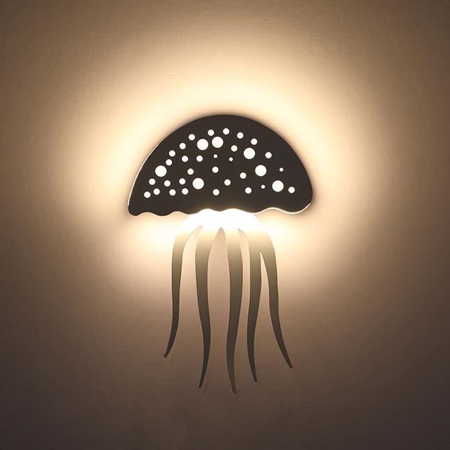 Moderne kreative 1-Licht LED Qualle Wandleuchte