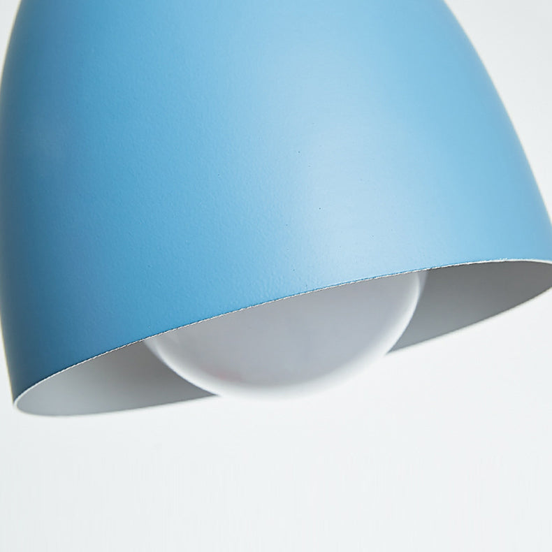 Modern Minimalist Runde Kegel Eisen Holz 1/3 Licht Insel Licht Kronleuchter für Esszimmer