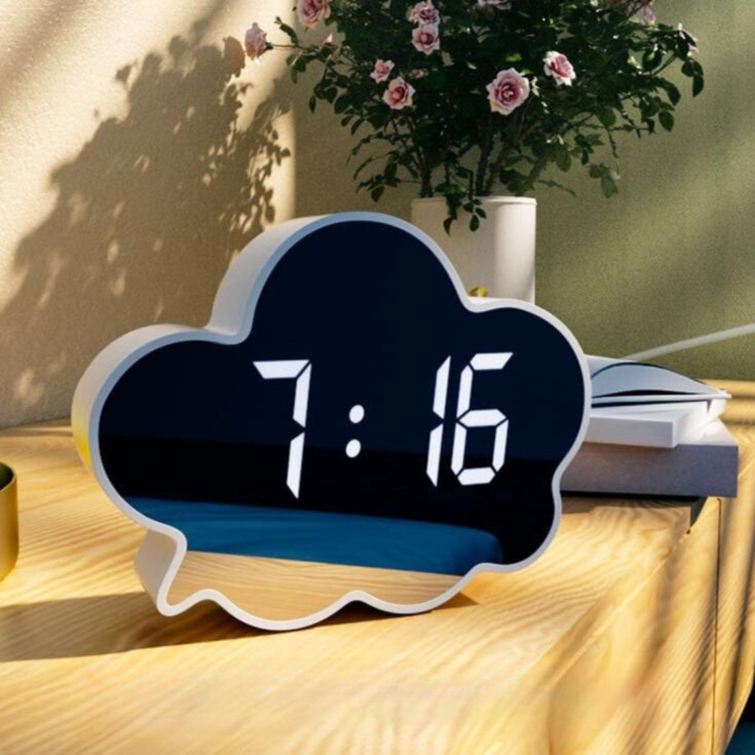Cloud Mirror Wecker
