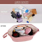Frendorf | Abiudeng Große Make-up Tasche, Doppelschicht Kosmetiktasche, Reise Make-up Tasche, Leder Make-up Tasche, Kosmetische Reisetaschen, Tragbare Leder Kulturbeutel, Geräumige Kosmetiktasche für Frauen und Mädchen