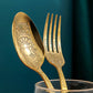 16-teiliges Besteckset Edelstahl Gravurmuster Besteck