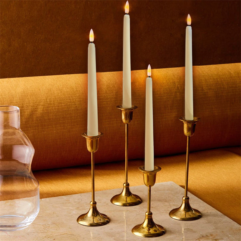 Royelux flammenlose Taper LED Kronleuchterkerzen mit Fernbedienung – Sicher & Elegante Athmosphäre
