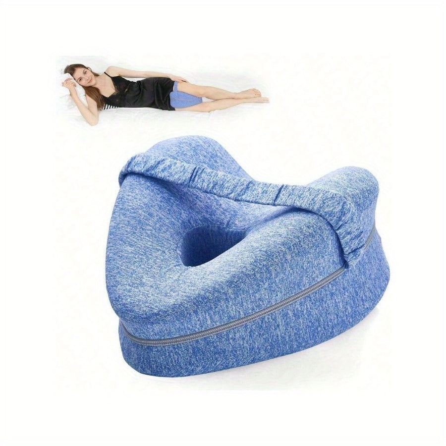 Ergonomisches Seitenschläferkissen - Kniekissen mit Abnehmbarem und Waschbarem Bezug