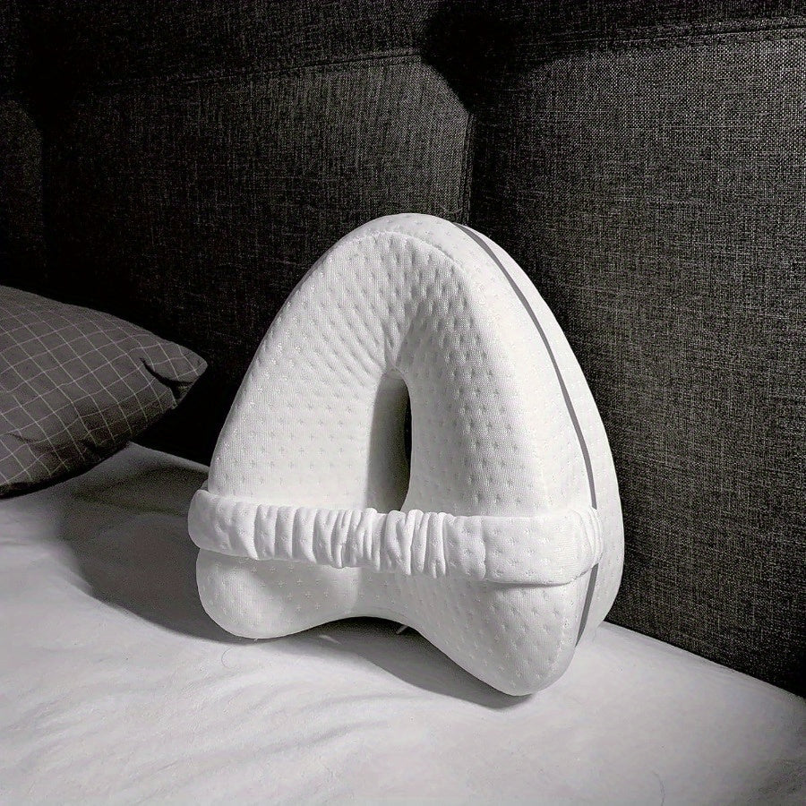 Ergonomisches Seitenschläferkissen - Kniekissen mit Abnehmbarem und Waschbarem Bezug