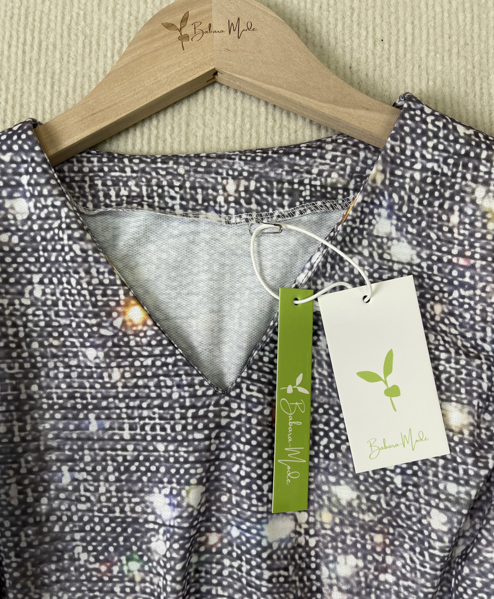 Silbernes Glitzer-Top
