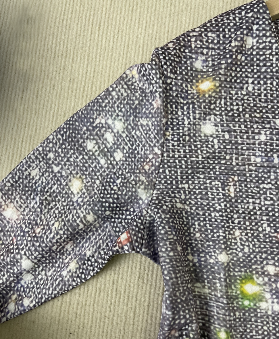 Silbernes Glitzer-Top