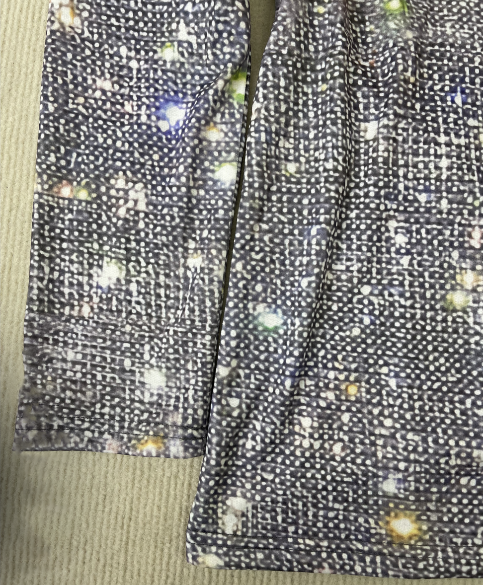 Silbernes Glitzer-Top