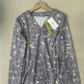 Silbernes Glitzer-Top
