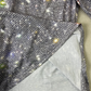 Silbernes Glitzer-Top