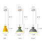 Frendorf | AuroraLite Nordic Pendelleuchte | Metall-Design | 1-Licht | Moderne Farboptionen
