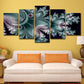 Frendorf | Groene Bloemen Canvas Wandkunst Botanix hedendaagse Meerdelige Wanddecoratie voor Thuis