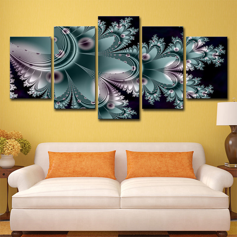 Frendorf | Groene Bloemen Canvas Wandkunst Botanix hedendaagse Meerdelige Wanddecoratie voor Thuis
