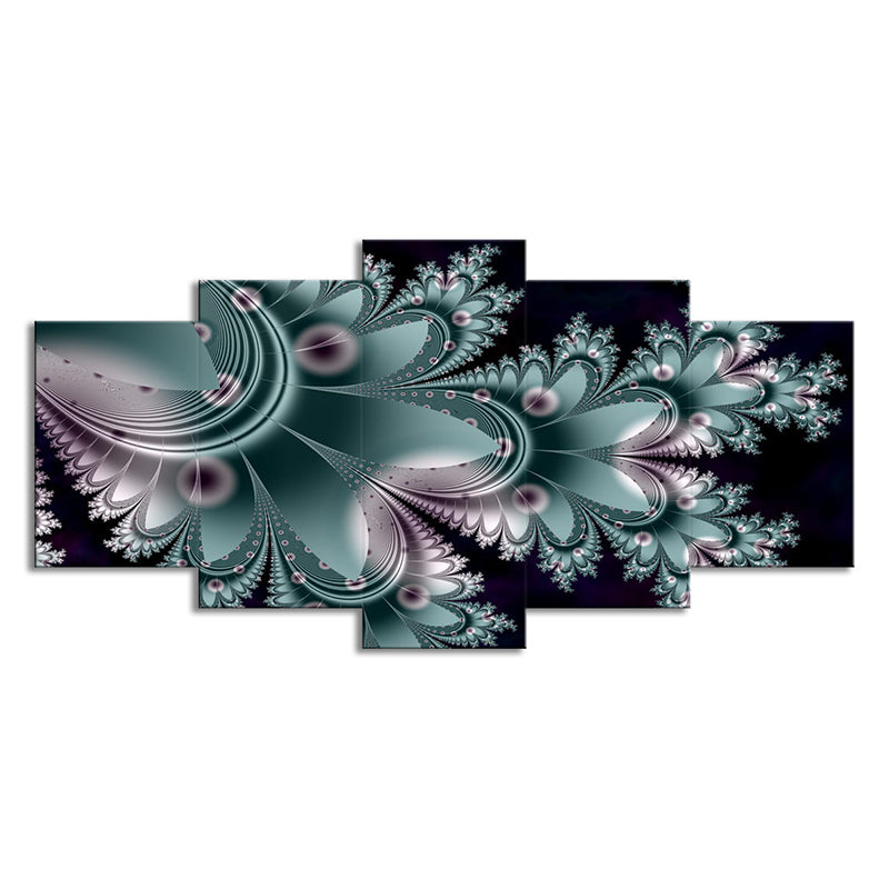 Frendorf | Groene Bloemen Canvas Wandkunst Botanix hedendaagse Meerdelige Wanddecoratie voor Thuis