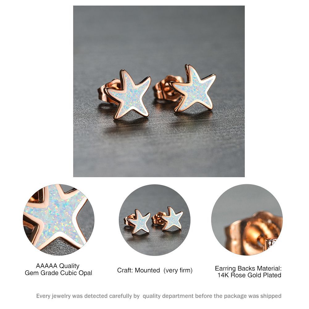 Frendorf | Blaue Opal Seestern Ohrringe - Marina